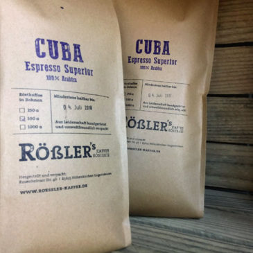 Cuba Espresso Superior in 500gr und 1000gr Verpackung